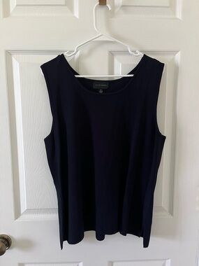 Investments Dark Navy Sleeveless Top